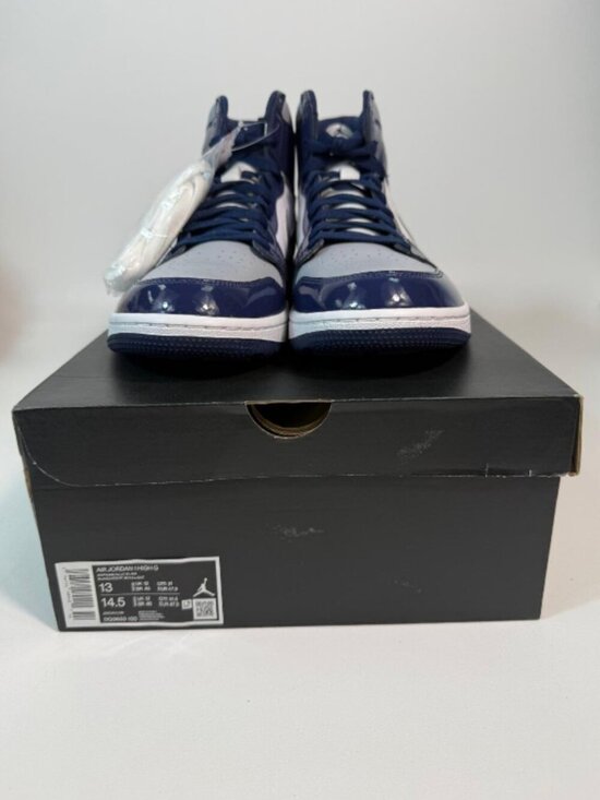 Jordan 1 Retro High Golf Patent Midnight Navy - Size 13
